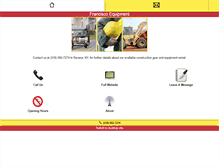 Tablet Screenshot of franciscoequipment.com